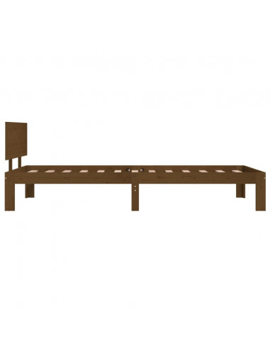 Giroletto Marrone Miele in Legno Massello di Pino 90x200 cm