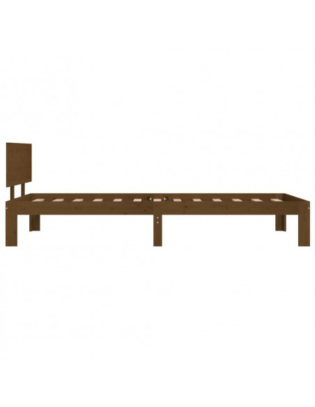 Giroletto Marrone Miele in Legno Massello di Pino 90x200 cm