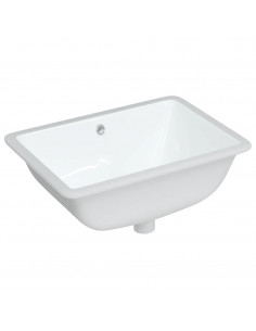 Lavandino da Bagno Bianco 55,5x37,5x19 cm Rettangolare Ceramica 2