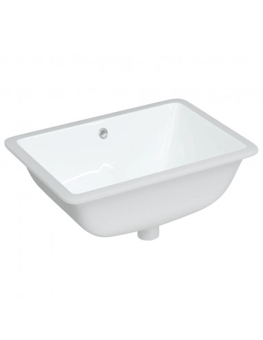 Lavandino da Bagno Bianco 55,5x37,5x19 cm Rettangolare Ceramica