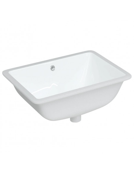 Lavandino da Bagno Bianco 55,5x37,5x19 cm Rettangolare Ceramica