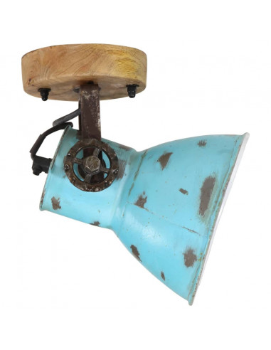 Lampada a Parete 25 W Blu Anticato 11,5x11,5x25 cm E27