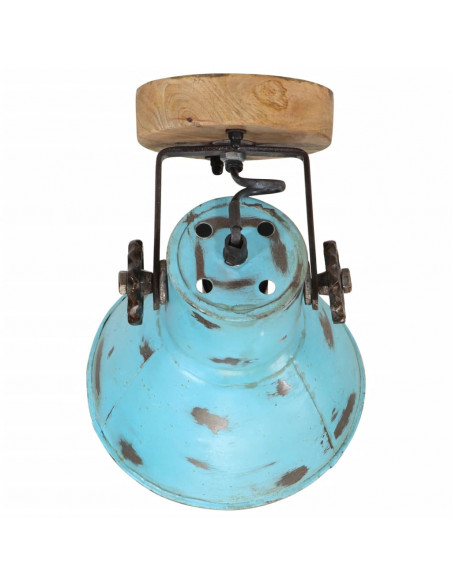 Lampada a Parete 25 W Blu Anticato 11,5x11,5x25 cm E27