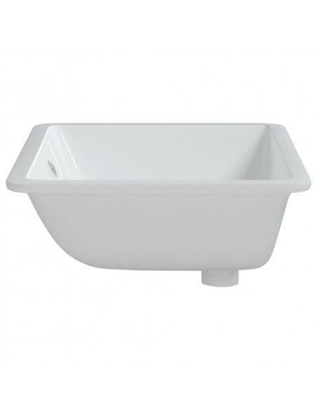 Lavandino da Bagno Bianco 60x40x21 cm Rettangolare in Ceramica