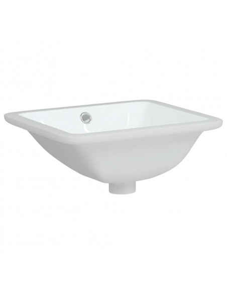 Lavandino da Bagno Bianco 36,5x32x15,5 cm Rettangolare Ceramica