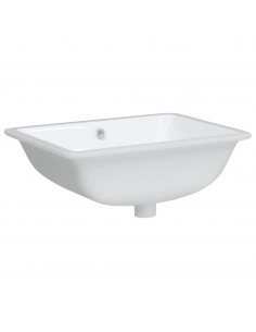 Lavandino da Bagno Bianco 52x38,5x19,5 cm Rettangolare Ceramica 2
