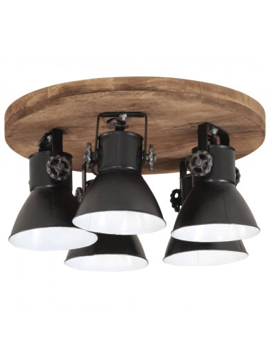 Lampada da Soffitto 25 W Nera 50x50x25 cm E27