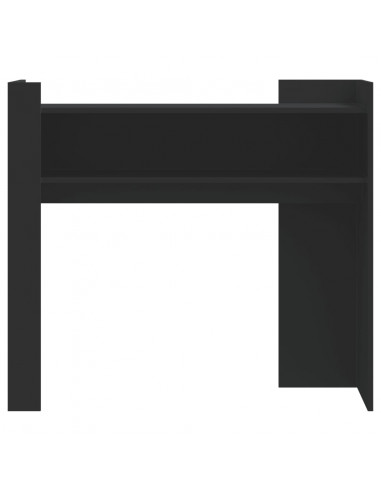 Tavolino Consolle Nero 100x35x90 cm in Legno Multistrato