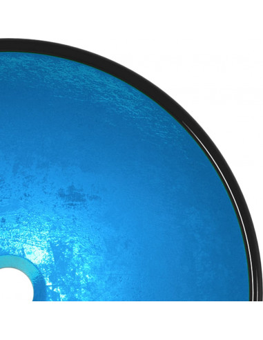 Lavandino in Vetro Temperato 42x14 cm Blu