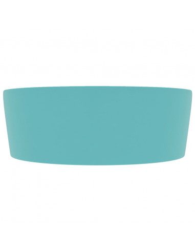 Lavandino con Troppopieno Verde Chiaro Opaco 36x13 cm Ceramica