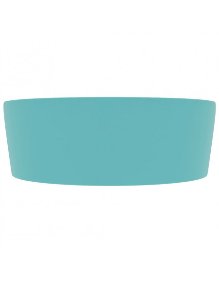 Lavandino con Troppopieno Verde Chiaro Opaco 36x13 cm Ceramica