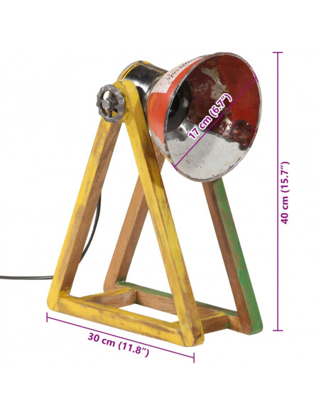 Lampada da Scrivania 25 W Multicolore 30x17x40 cm E27