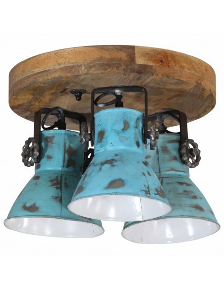 Lampada da Soffitto 25 W Blu Anticato 35x35x25 cm E27