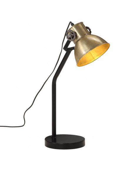 Lampada a Scrivania 25 W Ottone Anticato 17x17x60 cm E27