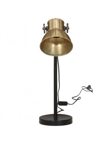 Lampada a Scrivania 25 W Ottone Anticato 17x17x60 cm E27