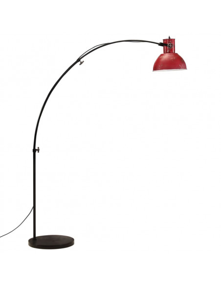 Lampada da Terra 25 W Rosso Anticato 150 cm E27