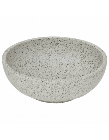 Lavabo da Appoggio Grigio Rotondo Φ41x14 cm Ceramica