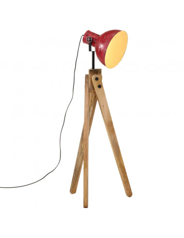 Lampada da Terra 25 W Rosso Anticato 45x45x120 cm E27