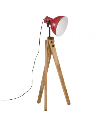 Lampada da Terra 25 W Rosso Anticato 45x45x120 cm E27