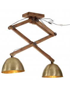 Lampada a Soffitto 25 W Ottone Anticato 29x18x85 cm E27 2