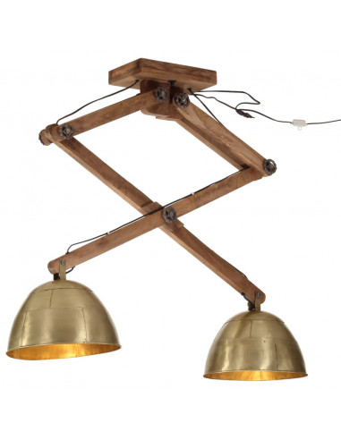 Lampada a Soffitto 25 W Ottone Anticato 29x18x85 cm E27