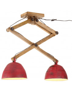 Lampada da Soffitto 25 W Rosso Anticato 29x18x85 cm E27 2