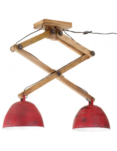 Lampada da Soffitto 25 W Rosso Anticato 29x18x85 cm E27