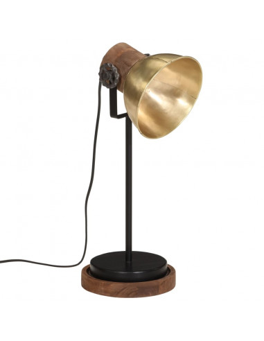 Lampada a Scrivania 25 W Ottone Anticato 17x17x50 cm E27