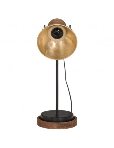 Lampada a Scrivania 25 W Ottone Anticato 17x17x50 cm E27