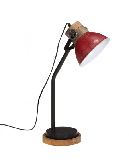 Lampada da Scrivania 25 W Rosso Anticato 18x18x60 cm E27