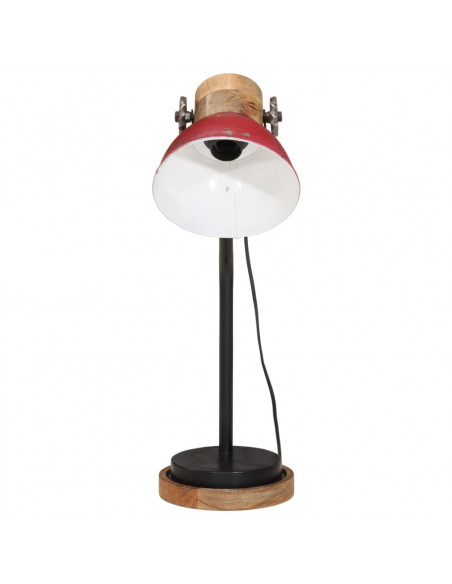 Lampada da Scrivania 25 W Rosso Anticato 18x18x60 cm E27