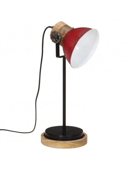 Lampada da Scrivania 25 W Rosso Anticato 17x17x50 cm E27