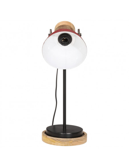 Lampada da Scrivania 25 W Rosso Anticato 17x17x50 cm E27