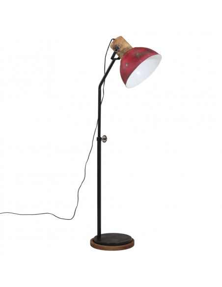 Lampada da Terra 25 W Rosso Anticato 30x30x100-150 cm E27