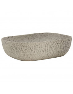 Lavabo da Appoggio Grigio Rettangolare 48x37,5x13,5 cm Ceramica 2