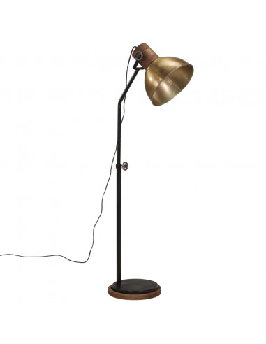 Lampada da Terra 25 W Ottone Anticato 30x30x100-150 cm E27