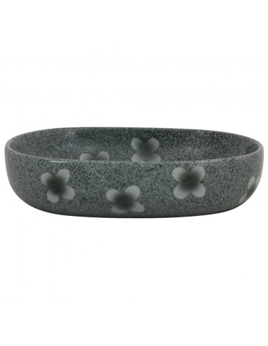 Lavabo da Appoggio Blu Ovale 59x40x14 cm Ceramica