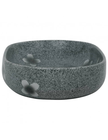 Lavabo da Appoggio Blu Ovale 59x40x14 cm Ceramica