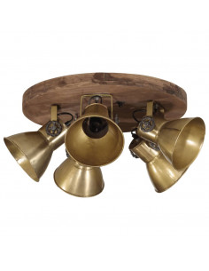 Lampada a Soffitto 25 W Ottone Anticato 50x50x25 cm E27 2