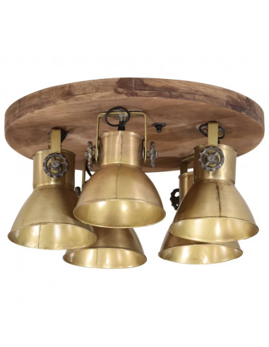 Lampada a Soffitto 25 W Ottone Anticato 50x50x25 cm E27