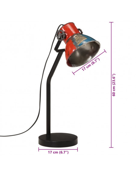 Lampada da Scrivania 25 W Multicolore 17x17x60 cm E27