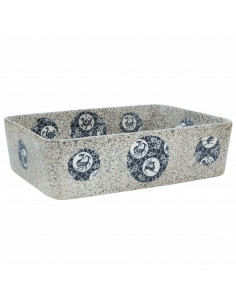 Lavabo Appoggio Multicolore Rettangolare 46x35,5x13 cm Ceramica 2