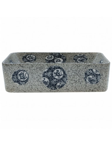 Lavabo Appoggio Multicolore Rettangolare 46x35,5x13 cm Ceramica