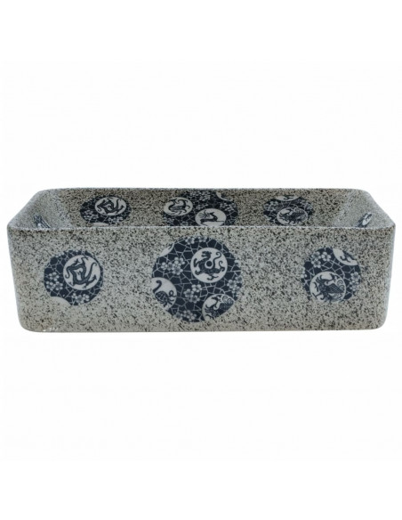 Lavabo Appoggio Multicolore Rettangolare 46x35,5x13 cm Ceramica