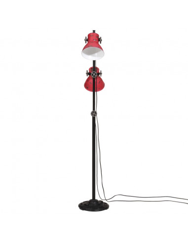 Lampada da Terra 25 W Rosso Anticato 25x25x90/140 cm E27