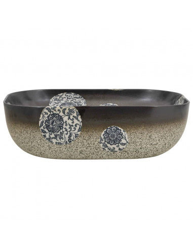 Lavabo Appoggio Multicolore Rettangolare 48x37,5x13,5 Ceramica