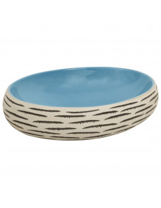 Lavabo da Appoggio Multicolore Ovale 59x40x15 cm Ceramica 2