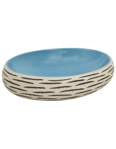 Lavabo da Appoggio Multicolore Ovale 59x40x15 cm Ceramica
