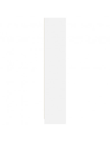 Libreria Bianca 57x28,5x107,5 cm in Legno Multistrato