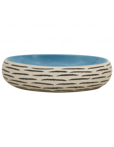 Lavabo da Appoggio Multicolore Ovale 59x40x15 cm Ceramica